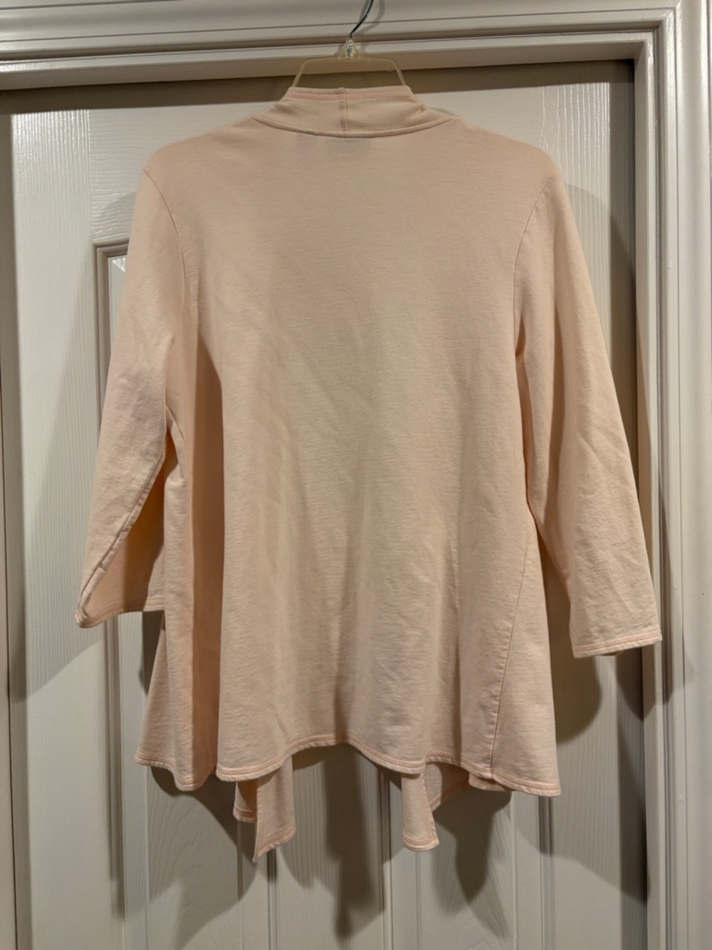 Chico’s weekend Women's Light Pink Open Front Cardigan size 1 (m) like new - Picture 4 of 4